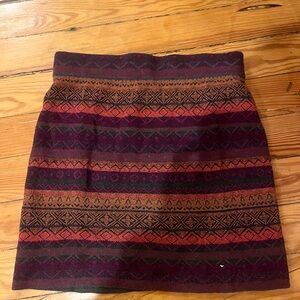 Krimson Klover Purple and Orange Mini Skirt